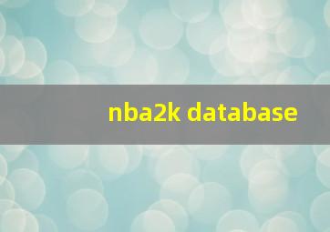 nba2k database